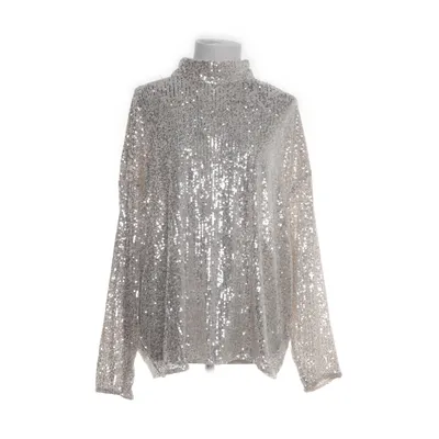 Blouse (Silver) from H&M Elastane, Polyester