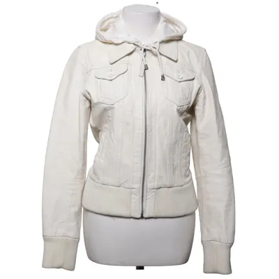 Leather jacket (Beige) from Gipsy by Mauritius Cotton, Leather, Polyester