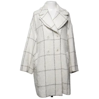 Manteau (Blanc) de Monnalisa Acrylique, Polyester, Viscose, Laine
