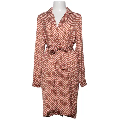 Jurk (Rood, Wit) van Ichi Gerecycled polyester