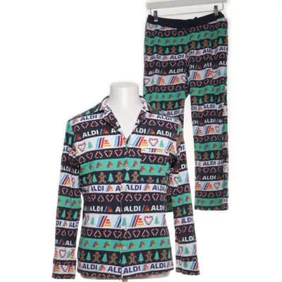 Pyjama (Blauw, Meerkleurig) van Aldi Katoen