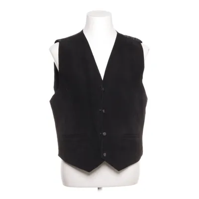 Leather vest (Black) Suede, Nylon