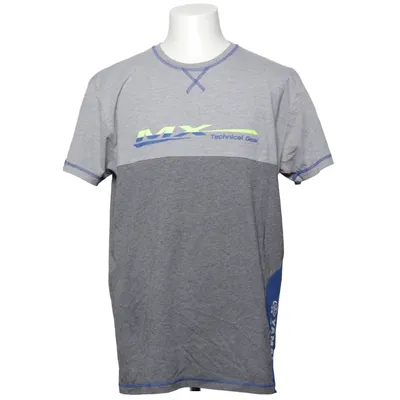 T-shirt (Grijs, Blauw) van Yamaha Katoen, Polyester