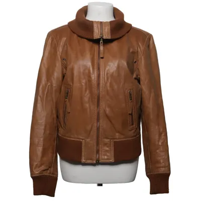 Leren jack (Bruin) van Rock'n Blue Leer, Polyester