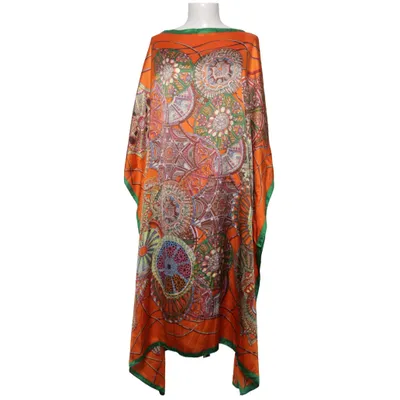 Kaftan (Oranje, Groen, Meerkleurig) Zijde, Viscose