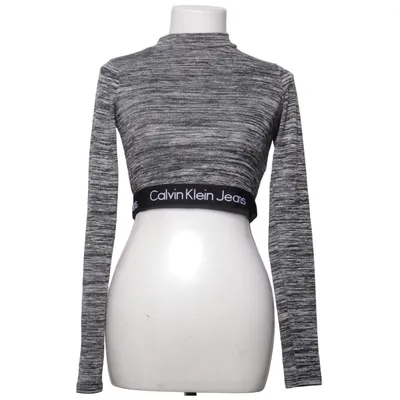 Crop top (Grå) från Calvin Klein Jeans Elastan, Polyester, Viskos