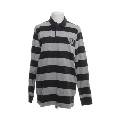 Rugby shirt (Zwart, Grijs) van Livergy Katoen, Polyester