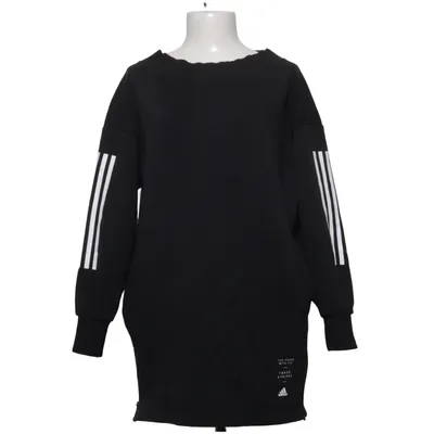 Jurk (Zwart) van Adidas Katoen, Gerecycled polyester