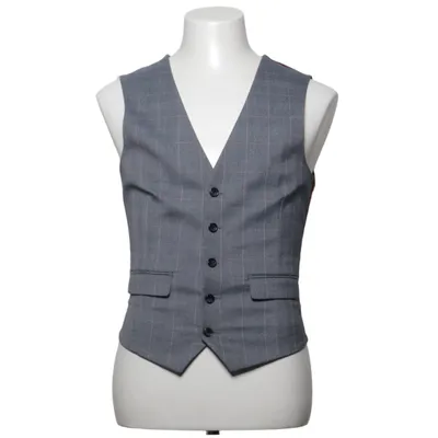 Suit vest (Gray, Red) from Burton Menswear Elastane, Polyester, Viscose