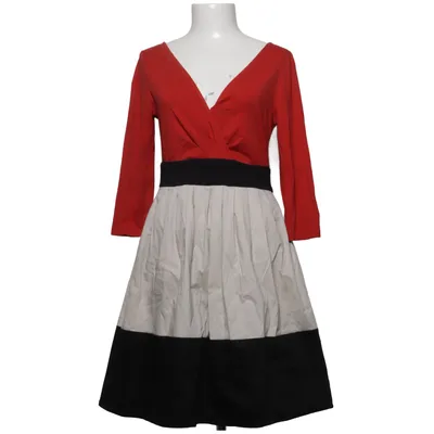 Kleid (Rot, Beige, Schwarz) von Cortefiel Baumwolle, Elasthan