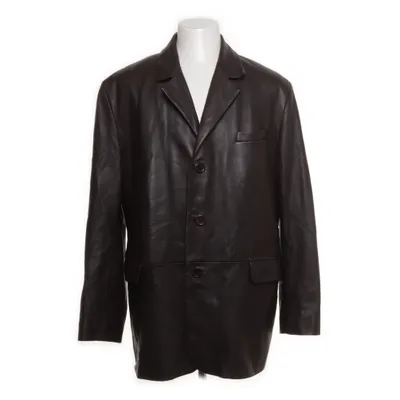 Leather blazer (Brown) from Echt Leder Polyester, Leather