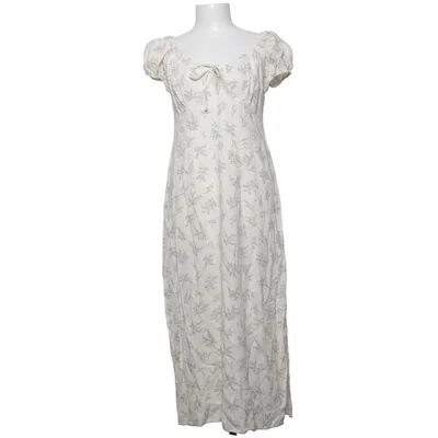 Robe longue (Blanc, Multicolore) de Divided by H&M Viscose, Lin