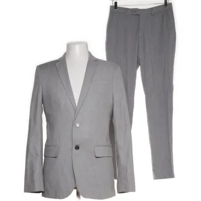 Kostym (Grå) från Zara Man Polyester, Viskos