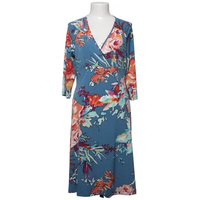 Jurk (Blauw, Meerkleurig) van King Louie Elastaan, Polyester