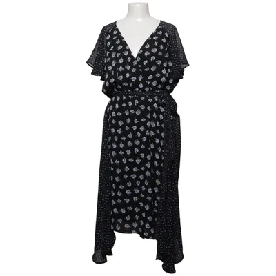 Robe portefeuille (Noir, Blanc, Bleu) de Lane Bryant Polyester