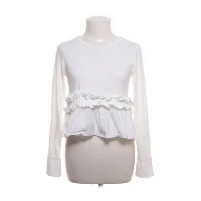 Peplum top (White) from Zara W&B Collection Cotton