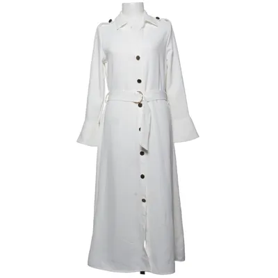 Shirt dress (White) from Zara Polyester