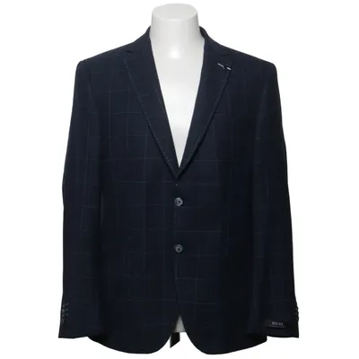 Blazer (Blauw) van Digel Acetaat, Viscose