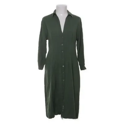 Skjortklänning (Grön) från Massimo Dutti Viskos, Ull