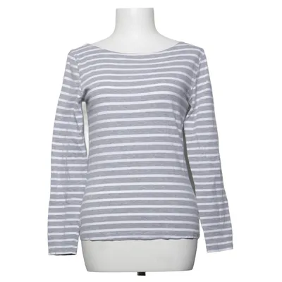 T-shirt à manches longues (Gris, Blanc) de Race Marine Coton, Élasthane, Viscose