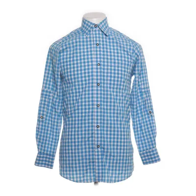 Shirt (Blue, White, Multicolored) from Fuchs Trachtenmoden Cotton, Polyester