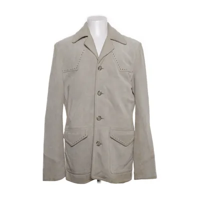 Leren jack (Groen) van East West Acetaat, Polyamide, Leer