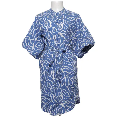 Robe (Bleu, Blanc) de Lindex Coton