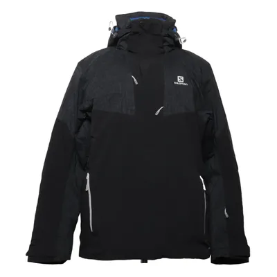 Manteau de ski (Noir, Gris, Bleu) de Salomon Élasthane, Polyamide, Polyester