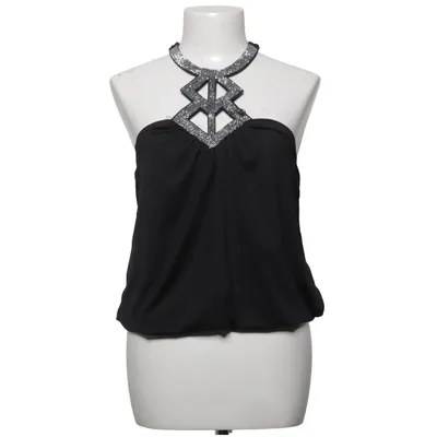 Halter neck top (Black) from Voyelles Elastane, Polyester