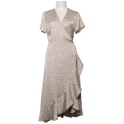 Slå-om-kjole (Beige, Hvid) fra Neo Noir Polyester