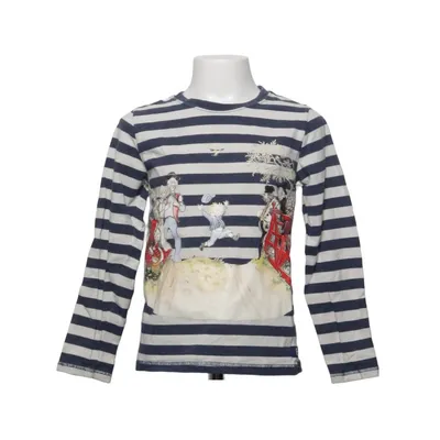Långärmad t-shirt (Blå, Vit, Flerfärgad) från Emil i Lönneberga Elastan, Ekologisk bomull