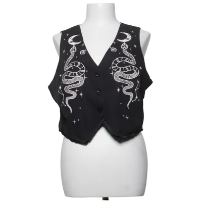 Vest (Sort, Hvid) fra Romwe