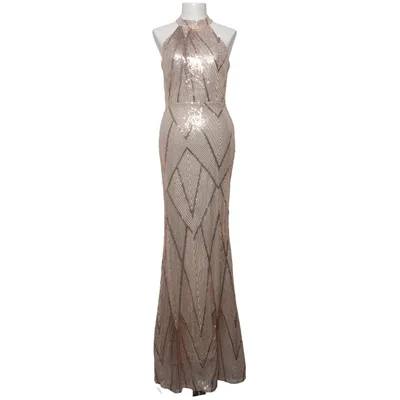 Aftenkjole (Guld) fra Miss Ord Bomuld, Polyester
