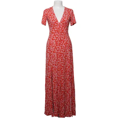 Robe longue (Rouge, Blanc) de ASOS Élasthane, Viscose