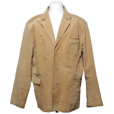 Läderkavaj (Beige) från Wilhelm Skinn, Polyester
