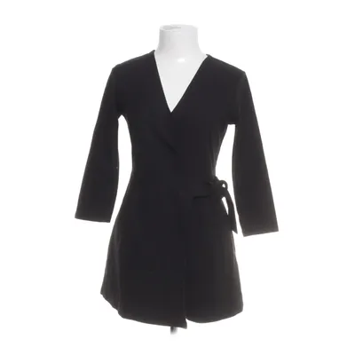 Wickelkleid (Schwarz) von Bershka Baumwolle, Elasthan, Polyester
