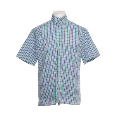 Short sleeve shirt (White, Green, Blue) from Eterna Cotton