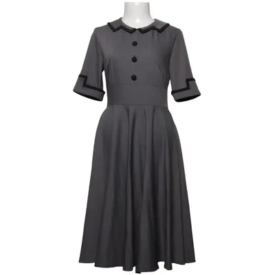 Jurk (Grijs) van Daisy Dapper Elastaan, Polyester, Viscose