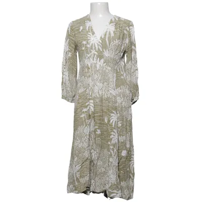 Maxi jurk (Groen, Wit) van Desmond & Dempsey x H&M Linnen, Viscose