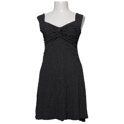 Dress (Black, White) from Dass & Co Elastane, Viscose