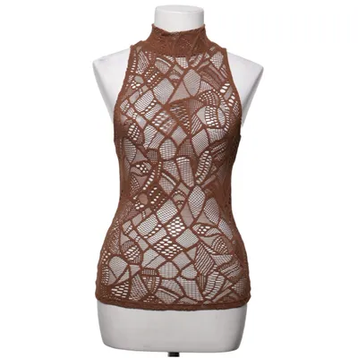 Top (Brown) from Gestuz Elastane, Modal, Polyester