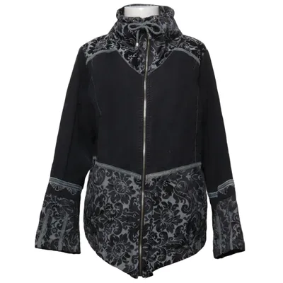 Jakke (Xczj25) fra Zizzi Jeans Bomuld, Polyester