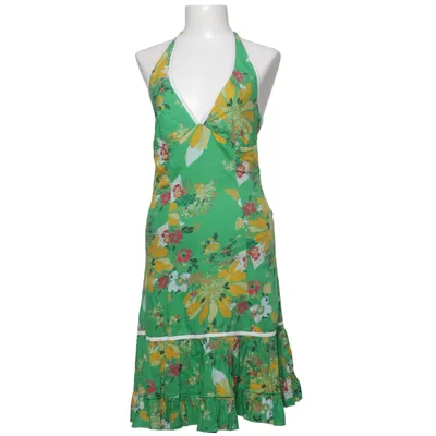 Halterneck dress (Green, Multicolored) from Blendshe Cotton