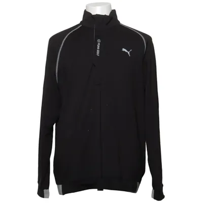 Træningsjakke (Sort) fra Puma Golf Elastan, Polyamid, Polyester