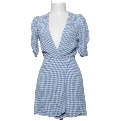 Robe portefeuille (Bleu, Blanc) de Reformation Viscose
