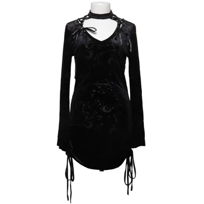 Jurk (Zwart) van Killstar Elastaan, Polyamide, Polyester