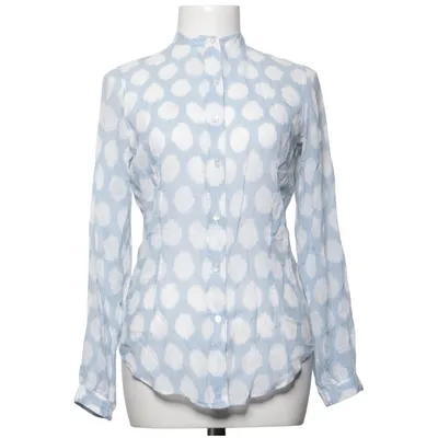 Blouse (Blue, White) from Benson Cotton