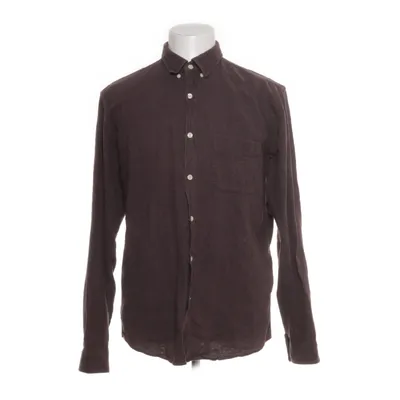 Skjorta (Brun) från L'Homme Rouge Bomull, Linne