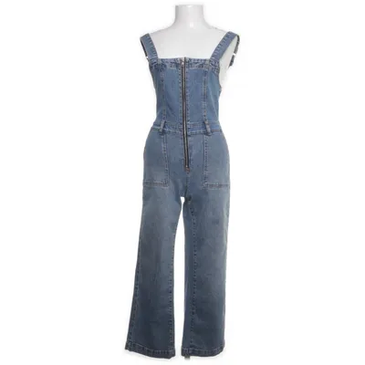 Hängselbyxor (Blå) från Denim Co Bomull, Elastan