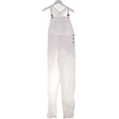 Hängselbyxor (Vit) från Dobber Bomull